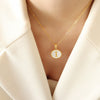 Wholesale Necklace Titanium Steel Personality Letters Design Electroplating