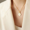 Wholesale Necklace Titanium Steel Personality Letters Design Electroplating