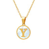 Wholesale Necklace Titanium Steel Personality Letters Design Electroplating
