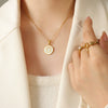 Wholesale Necklace Titanium Steel Personality Letters Design Electroplating
