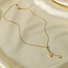 Wholesale Necklace Titanium Steel Snake Bone Chain Geometric Pendant Electroplating Unisex