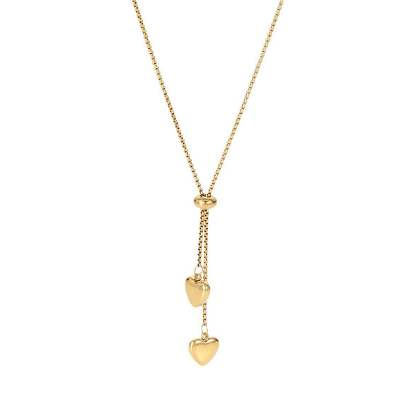 Wholesale Necklace Titanium Steel Snake Bone Chain Geometric Pendant Electroplating Unisex
