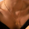 Wholesale Necklace Titanium Steel Stainless Steel Heart Geometric Electroplating Women's