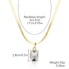 Wholesale Necklace Vintage Style Geometric Copper Electroplating Snake Bone Chain Pendant