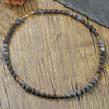 Wholesale Necklace Volcanic Stone Glitter Stone Black Gallstone Geometric Handmade Male Hiphop Niche Design