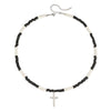 Wholesale Necklace Wooden Beads Alloy Cross Pendant Geometric Style Handmade For Men
