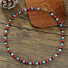 Wholesale Necklace Wooden Chip Pine Stone Geometric Handmade