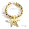 Wholesale Necklace Zinc Alloy Imitation Pearl Vintage Beaded Starfish Conch Retro Geometric Electroplating Women's