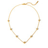 Wholesale Necklace Zircon Geometric Titanium Steel Nonfading Electroplated For Women