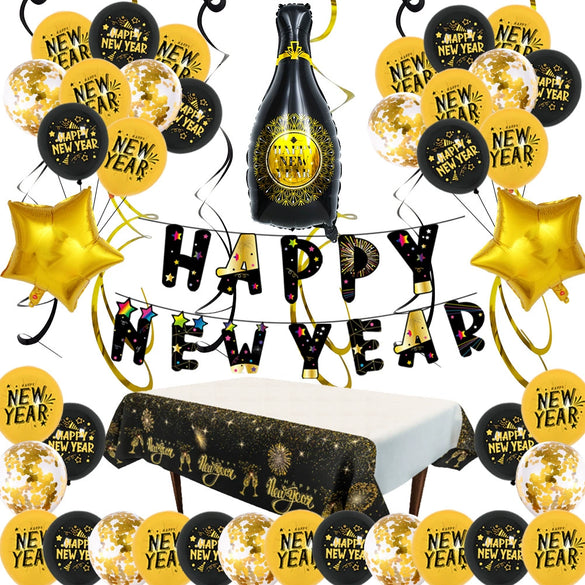 Wholesale New Year Round Aluminum Foil Balloon Decoration Set For Party Celebrations And Event Decor