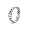 Wholesale Niche Design S925 Silver Lucky Leaf Pattern Women's Jewelry Set Ring Earrings With Seiko Craftsmanship