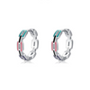 Wholesale Niche Design S925 Sterling Silver Geometric Dripping Glue Earring