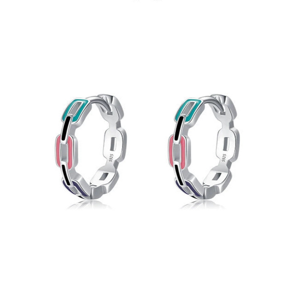 Wholesale Niche Design S925 Sterling Silver Geometric Dripping Glue Earring