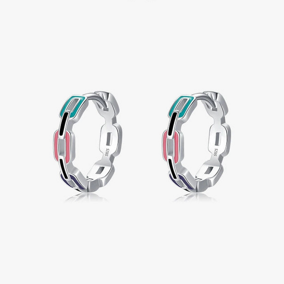 Wholesale Niche Design S925 Sterling Silver Geometric Dripping Glue Earring
