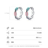 Wholesale Niche Design S925 Sterling Silver Geometric Dripping Glue Earring