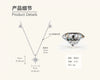 Wholesale Niche Design Star Moissanite S925 Sterling Silver Pendant Necklace With Electroplating And Ochain For Women