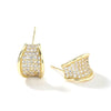 Wholesale Niche Fashion Copper Zircon Glass Earrings With Animal Zodiac Pattern And Electroplating Design