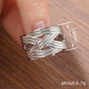 Wholesale Niche Geometric Copper Ring With Electroplating Design