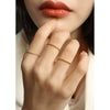 Wholesale Niche Geometric Electroplated Titanium Steel Finger Ring For Women And Unisex