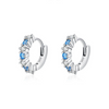 Wholesale Niche Geometric S925 Sterling Silver Inlaid Zircon Earrings For Women