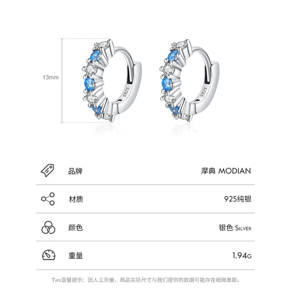 Wholesale Niche Geometric S925 Sterling Silver Inlaid Zircon Earrings For Women