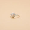 Wholesale Niche Highend Women's Fashion Simple Geometric Oval S925 Sterling Silver Opal Ring And Bracelet With Electroplating