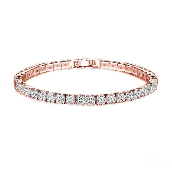 Wholesale Niche Simple Geometric Copper Zircon Unisex Bracelet Jewelry Accessories