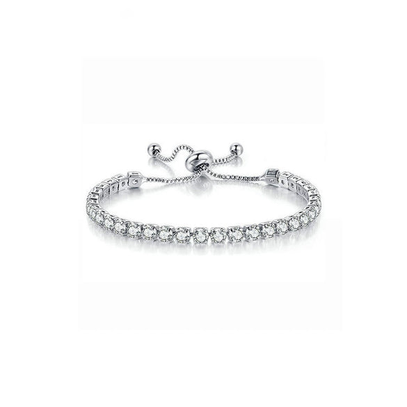 Wholesale Niche Simple Geometric Copper Zircon Unisex Bracelet Jewelry Accessories