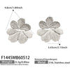 Wholesale Niche Style Geometric Flower Shaped Electroplated Stainless Steel Earrings For Women