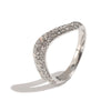 Wholesale Niche Style Geometric Stainless Steel 18K Gold Plated Diamondstudded Ring For Women
