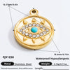 Wholesale Niche Style Totem Pattern Stainless Steel Electroplated Jewelry Necklace Pendant