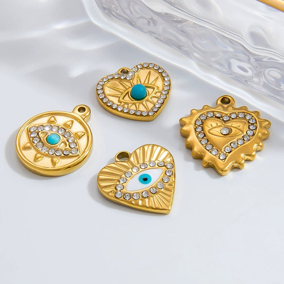 Wholesale Niche Style Totem Pattern Stainless Steel Electroplated Jewelry Necklace Pendant