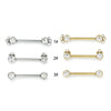 Wholesale Nipple Ring Stainless Steel Round Zircon Geometric Diamond Women's Chest Piercing Jewelry