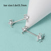 Wholesale Nipple Ring Stainless Steel Zircon Heartshaped Clover Rabbit Animal Snakeshaped Polished