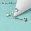 Wholesale Nipple Ring Stainless Steel Zircon Heartshaped Clover Rabbit Animal Snakeshaped Polished