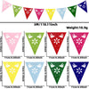 Wholesale Non Woven Hollow Triangle Party Decoration Flag Colorful