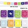 Wholesale Non Woven Hollow Triangle Party Decoration Flag Colorful