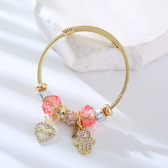 Wholesale Nonfading Adjustable Couple Bracelet With Diamond Treatment Alloy Animal And Zodiac Pattern For Women