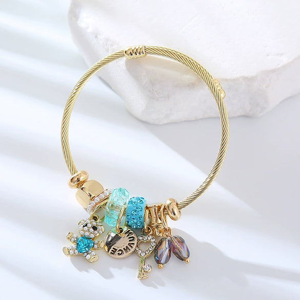 Wholesale Nonfading Adjustable Couple Bracelet With Diamond Treatment Alloy Animal And Zodiac Pattern For Women