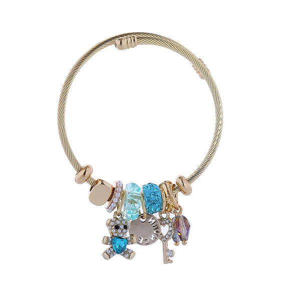 Wholesale Nonfading Adjustable Couple Bracelet With Diamond Treatment Alloy Animal And Zodiac Pattern For Women