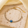 Wholesale Nonfading Fashion Women's Geometric Flower And Insect Pattern Electroplated Titanium Steel Bracelet