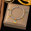 Wholesale Nonfading New Electroplated Geometric Titanium Steel Bracelet For Women