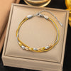 Wholesale Nonfading New Electroplated Geometric Titanium Steel Bracelet For Women