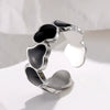 Wholesale Nonfading Titanium Steel Open Ring For Women With Heart Design And Electroplating Treatment