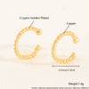 Wholesale Nonpierced Ear Bone Clip And Ear Clip Set Copper Geometric U Shape Electroplated Minimalist Style