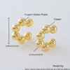 Wholesale Nonpierced Ear Bone Clip And Ear Clip Set Copper Geometric U Shape Electroplated Minimalist Style