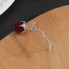 Wholesale Nonpierced Ear Cuff Copper Dark Thorn Rose Flower Electroplated For Women