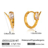 Wholesale Nonpierced Geometric Stainless Steel Electroplated Earrings For Women