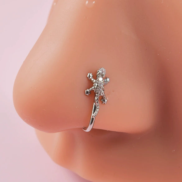 Wholesale Nose Clip Copper Insect Pattern Diamond Design Unisex