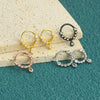 Wholesale Nose Jewelry Stainless Steel Zircon Crown Star Pattern Electroplated
